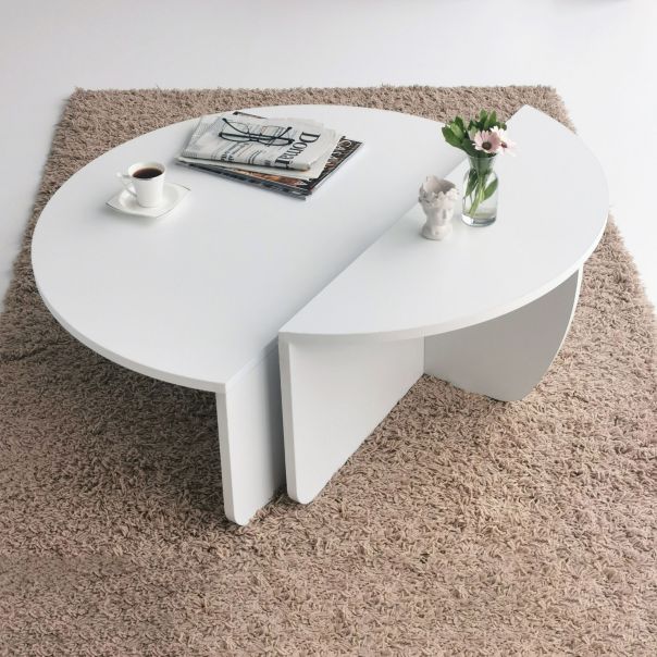 HANAH HOME Sto za dnevnu sobu Podium White - 173299