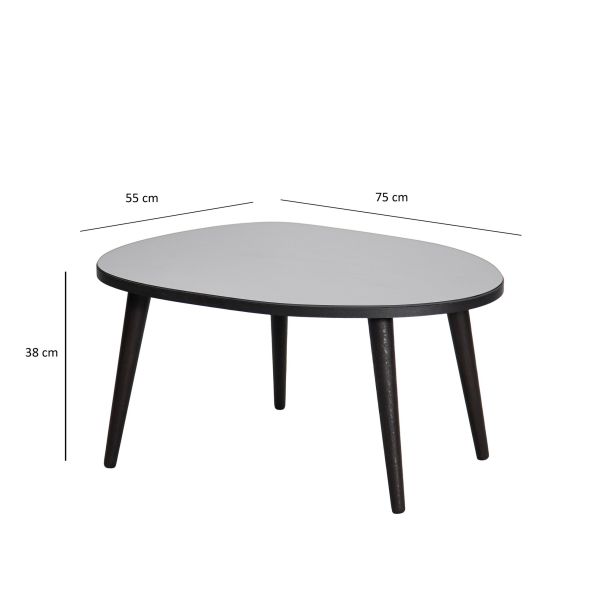 HANAH HOME Klub sto Gusto, crna - 552NOS2275
