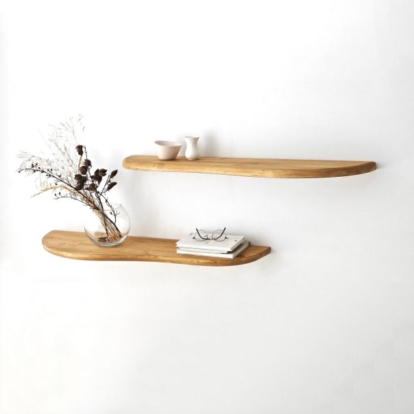 HANAH HOME Zidna polica Wavy 2, krem - 552NOS2442