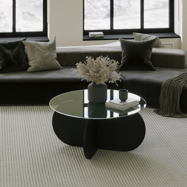 HANAH HOME Klub sto Bubble, antracit - 552NOS2471