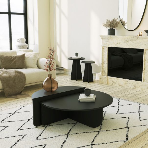 HANAH HOME Klub sto Podium, crna - 552NOS2475