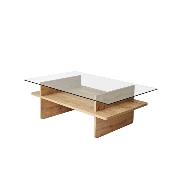 HANAH HOME Klub sto Saga Rectangle, svetlo braon - EP3057851