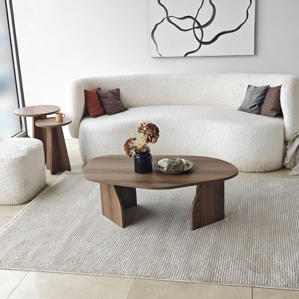 HANAH HOME Klub sto Nova, braon - EP3057860