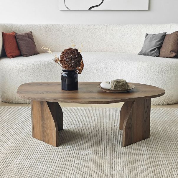 HANAH HOME Klub sto Nova, braon - EP3057860