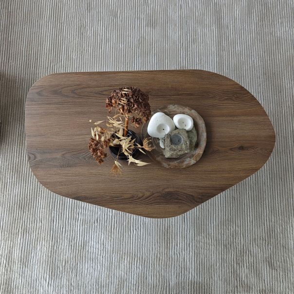 HANAH HOME Klub sto Nova, braon - EP3057860