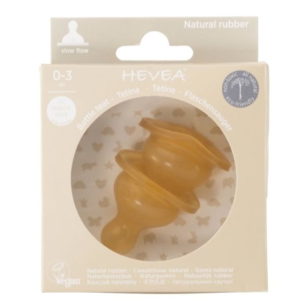 Hevea cucla za flašice od prirodne gume (mali protok) 2 komada - 553140