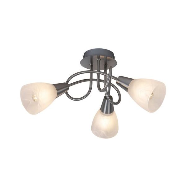 Rabalux Plafonjera Jenna E14 3x MAX 40W brušeni hrom (5532) - 5532