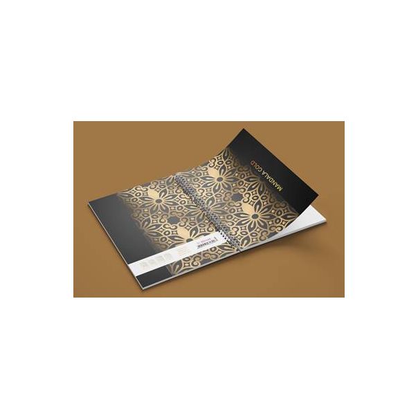 Sveska A4 Mandala gold spirala dikto 100l - G310