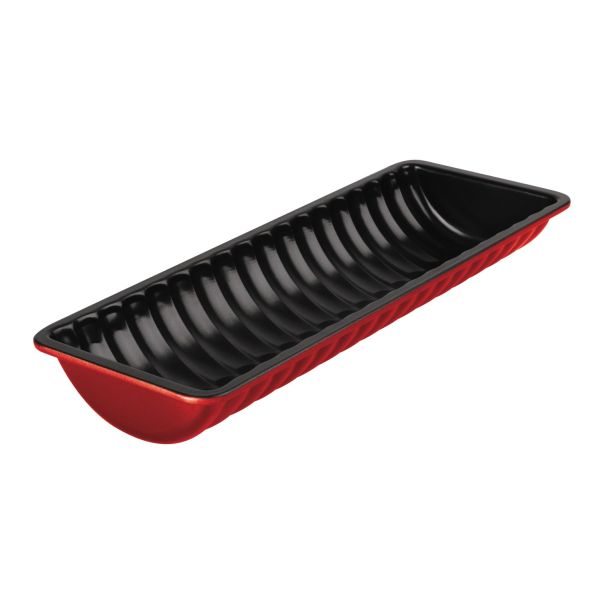 KAUFMAX Modla za hleb rebrasta 31,5x12x5.5cm kaufmax burgundy line - 425969