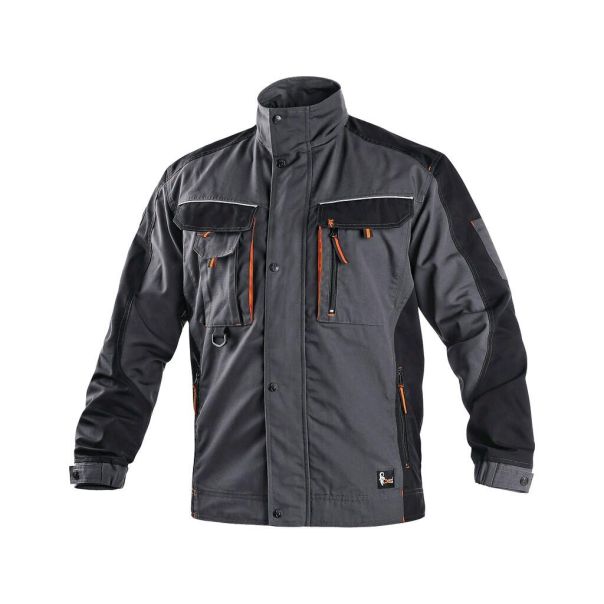 CANIS Radna bluza Sirius Lucius, siva/narandžasta - 62103