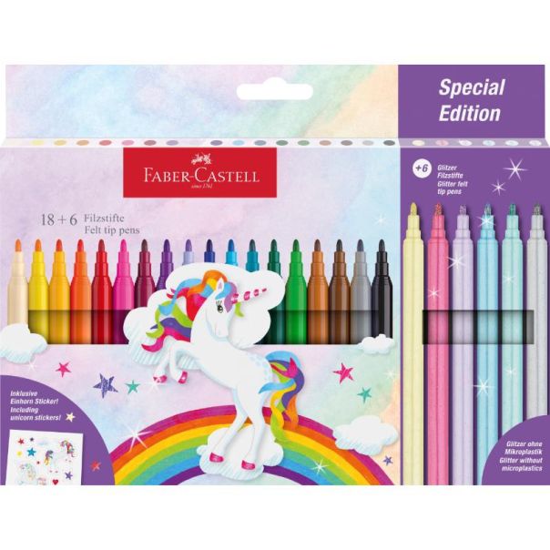 FABER CASTELL Flomaster školski 1/18+6 554221 castele unicorn - AM554221