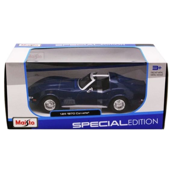 MAISTO Metalni model autića 1:24 1970 Chevrol Corvette 31202BU - 55426