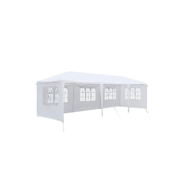 GREEN BAY Tenda sa bočnim stranama 3x9m, bela - 55433-1