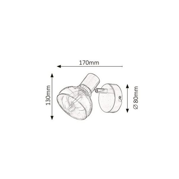 Rabalux Spot rasveta Holly E14 1x MAX 40W antično zlato (5546) - 5546