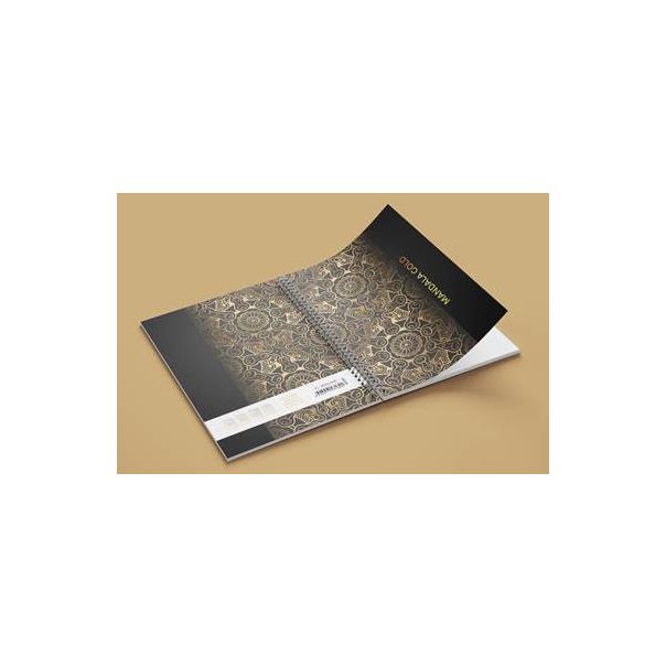 Sveska A4 Mandala gold spirala dikto 100l - G310