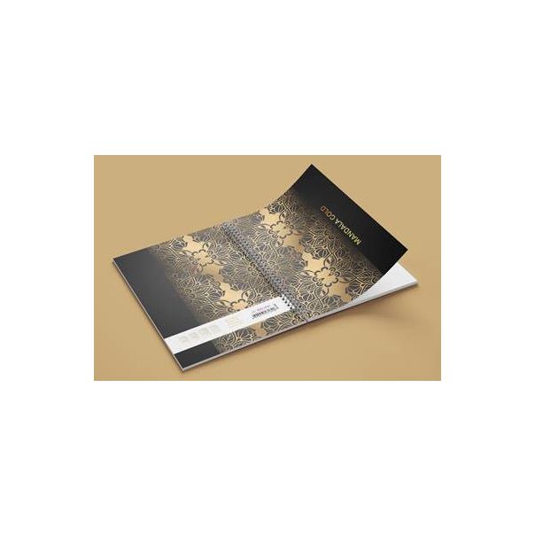 Sveska A4 Mandala gold spirala dikto 100l - G310