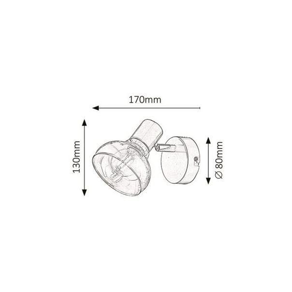 RABALUX Spot rasveta Holly hrom, E14 40W - 5555
