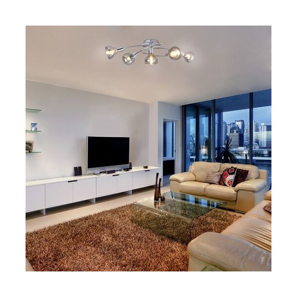 RABALUX Plafonjera Holly hrom, E14 40W - 5561-1