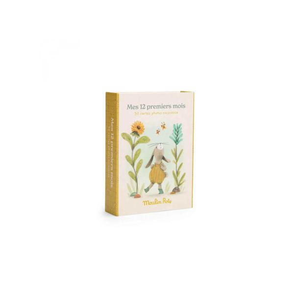 MOULIN ROTY Knjiga uspomena Mojih prvih 12 meseci na francuskom jeziku - Trois Petits Lapins - 678601