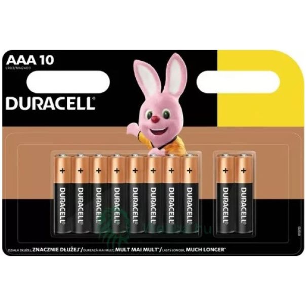 DURACELL Baterija alkalna AAA 1.5V LR3 MN2400, 10 kom (cena po komadu) - 45160-1
