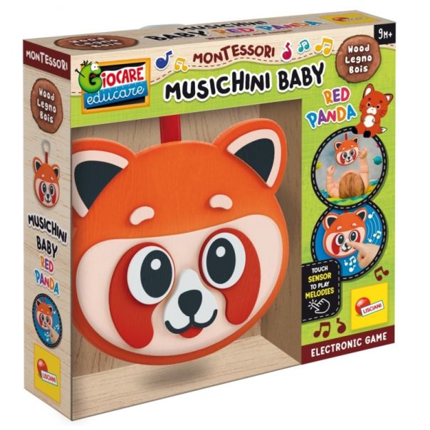 MONTESORI Drveni set Red Panda Musicini baby  105427 - 55765
