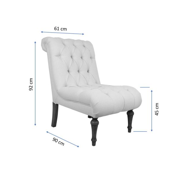 ATELIER DEL SOFA Fotelja San Jose, braon/krem - 558ZEN1198