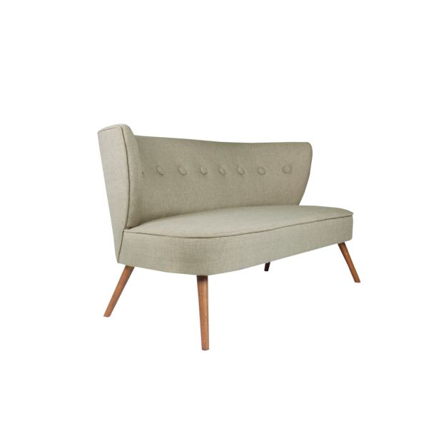 ATELIER DEL SOFA Sofa dvosed Bienville, siva - 558ZEN1203