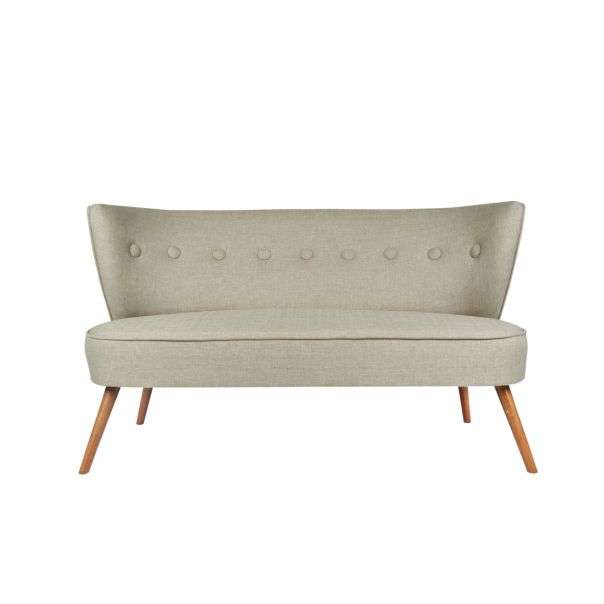 ATELIER DEL SOFA Sofa dvosed Bienville, siva - 558ZEN1203