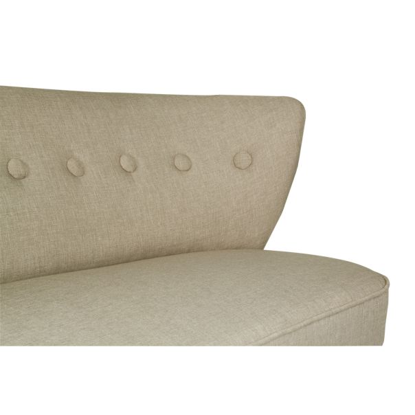 ATELIER DEL SOFA Sofa dvosed Bienville, siva - 558ZEN1203