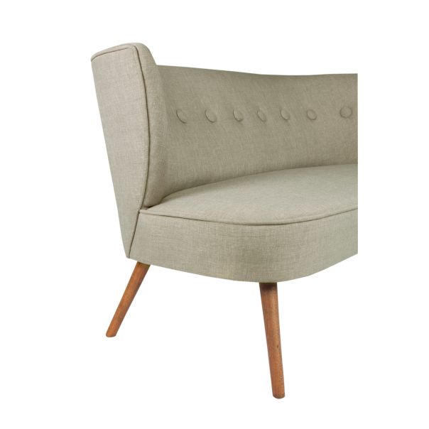 ATELIER DEL SOFA Sofa dvosed Bienville, siva - 558ZEN1203