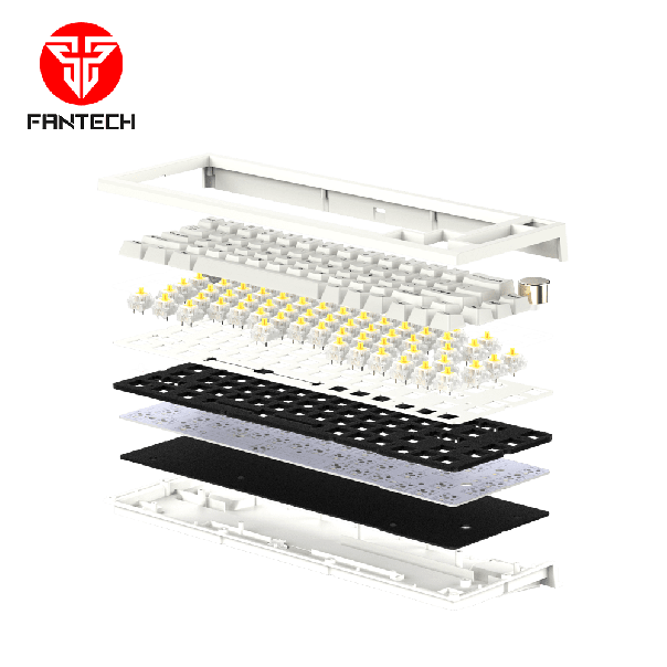 FANTECH Gejmerska mehanička tastatura MK858 MAXFIT67 SPACE EDITION (BELI SWITCH) - FT99936
