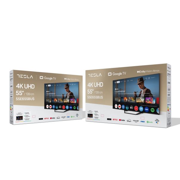 TESLA Televizor 55E655BUS, Ultra HD, Google TV Smart - 55E655BUS