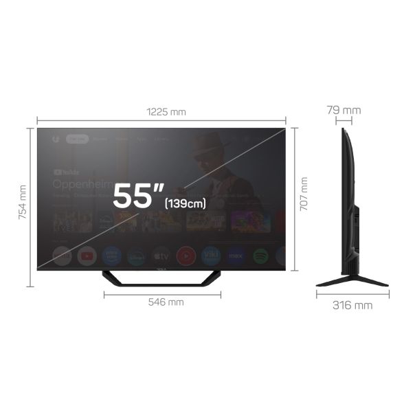 TESLA Televizor 55E655BUS, Ultra HD, Google TV Smart - 55E655BUS