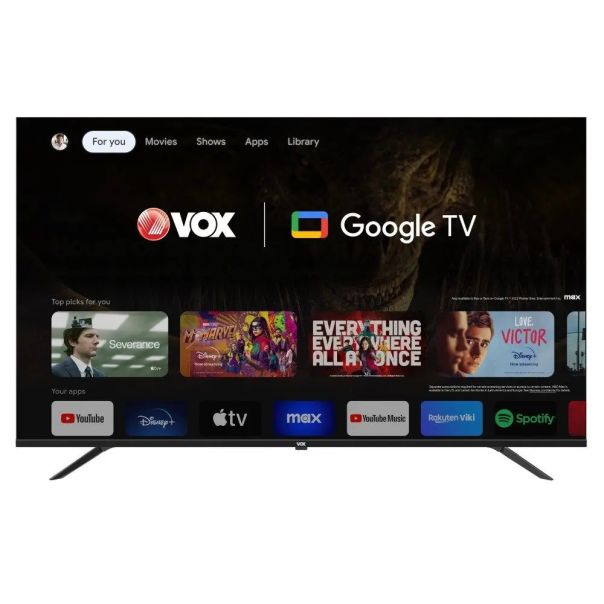 VOX Televizor 55GTU090, Ultra HD, Google TV Smart - 55GTU090