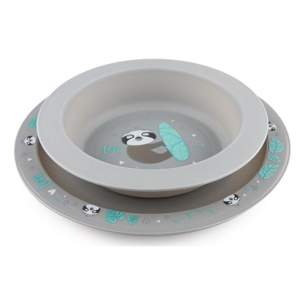 CANPOL Pribor za hranjenje Exotic animals - grey - 56-523_grey