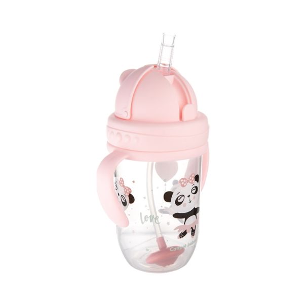 CANPOL BABIES NON-SPILL SPORTSKA SOLJA SA SLAMCICOM (TEG) 270ml 56/606 EXOTIC ANIMALS - PINK - EP2741109