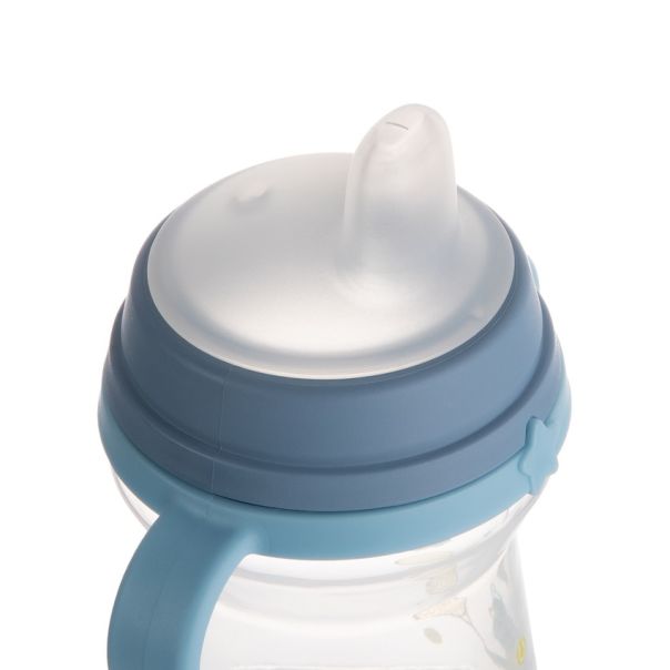 CANPOL BABIES SOLJA BONJOUR PARIS 150ml SA SILIKONSKIM KLJUNOM (56/612) - BLUE - EP2740157