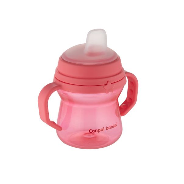 CANPOL BABIES SOLJA 150ml SA SILIKONSKIM KLJUNOM (56/614) - PINK - EP2740169
