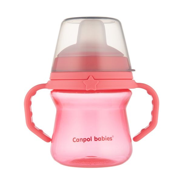 CANPOL BABIES SOLJA 150ml SA SILIKONSKIM KLJUNOM (56/614) - PINK - EP2740169