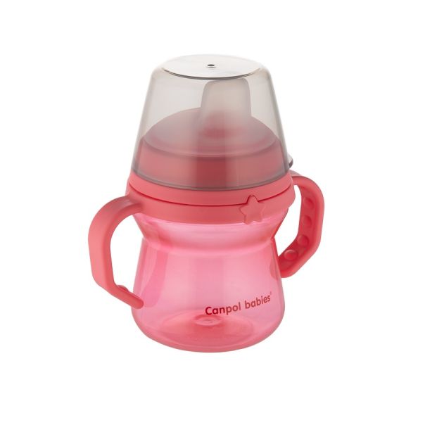 CANPOL BABIES SOLJA 150ml SA SILIKONSKIM KLJUNOM (56/614) - PINK - EP2740169