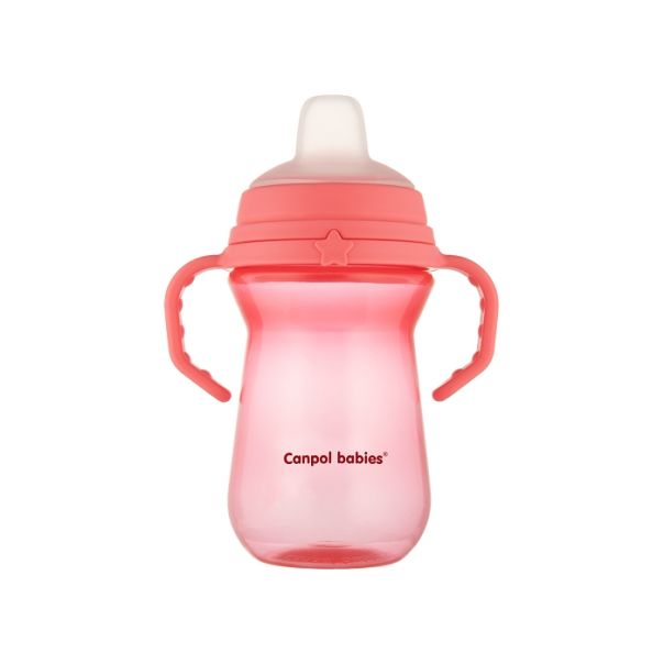 CANPOL BABIES SOLJA 250ml SA SILIKONSKIM KLJUNOM (56/615) - PINK - EP2740172