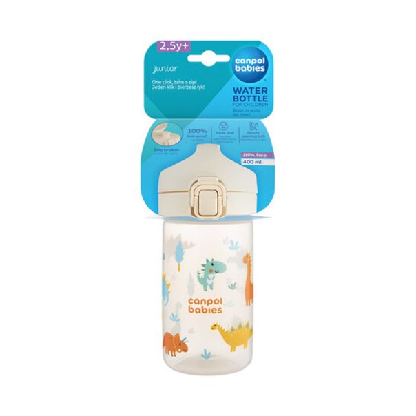 CANPOL BABIES SPORTSKA FLASICA DO 400ML - JUNIOR BEIGE OD 2.5G+ - EP3083369