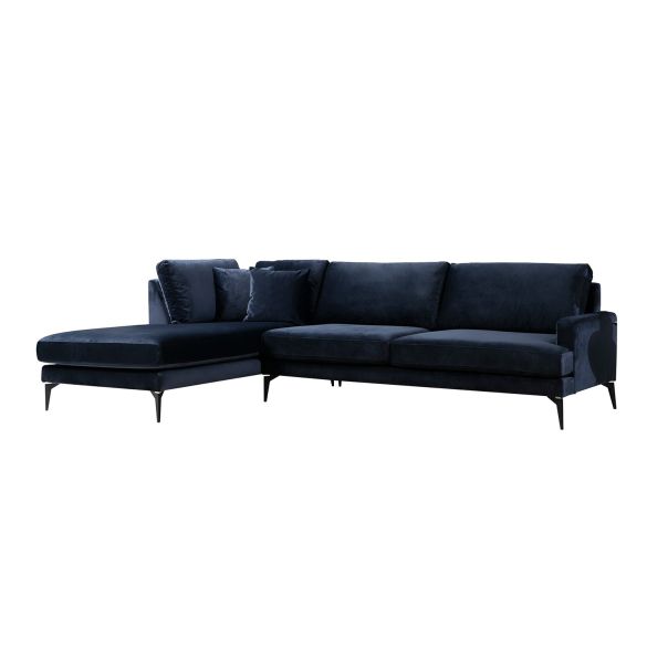 ATELIER DEL SOFA Ugaona garnitura Papira, leva, tamnoplava - 560ARE1114