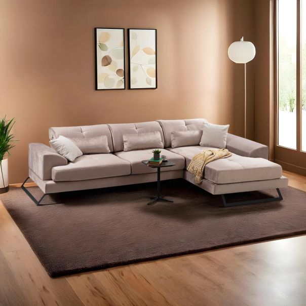 ATELIER DEL SOFA Ugaona garnitura Frido, desna, bež - 560ARE1166