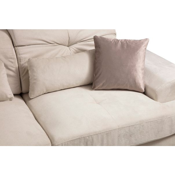 ATELIER DEL SOFA Ugaona garnitura Frido, leva, svetlo bež - 560ARE1169