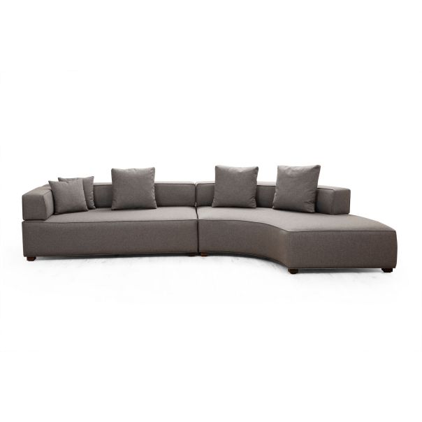 ATELIER DEL SOFA Ugaona garnitura Gondol-1, siva - 560ARE1202