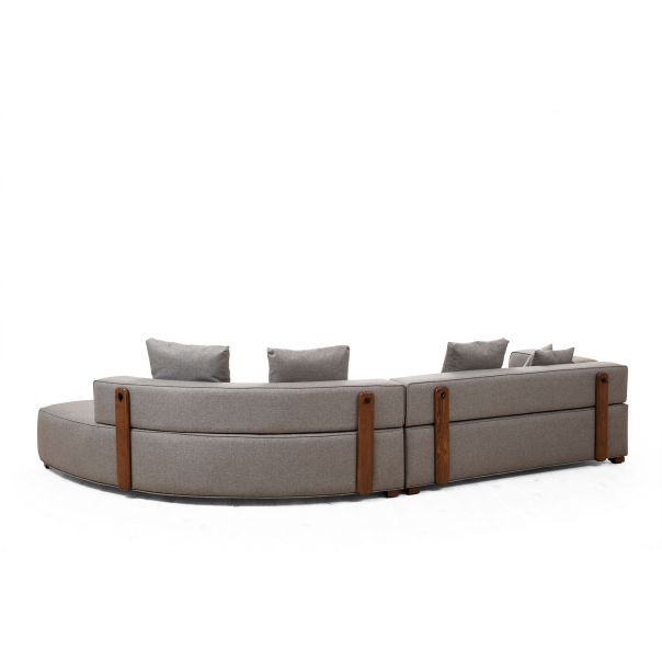 ATELIER DEL SOFA Ugaona garnitura Gondol-1, siva - 560ARE1202