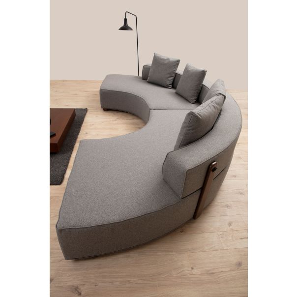 ATELIER DEL SOFA Ugaona sofa Gondol-2, siva - 560ARE1203