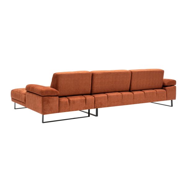 ATELIER DEL SOFA Ugaona garnitura Mustang Small, desna, narandžasta - 560ARE1214