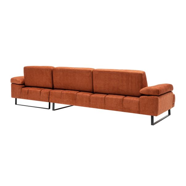 ATELIER DEL SOFA Ugaona garnitura Mustang Small, desna, narandžasta - 560ARE1214